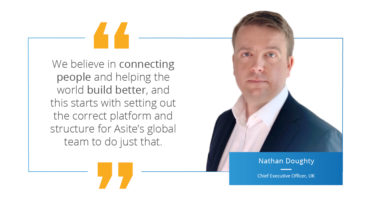 Asite Announces Global Structure and Senior Management Appointments